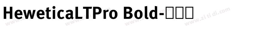 HeweticaLTPro Bold字体转换